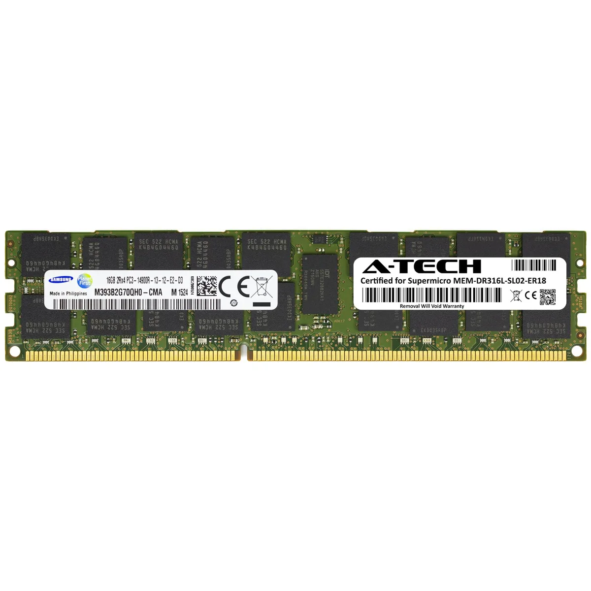 A-Tech A-Tech Supermicro Certified 16GB DDR3 1866MHz ECC RDIMM 2Rx4 — product photo