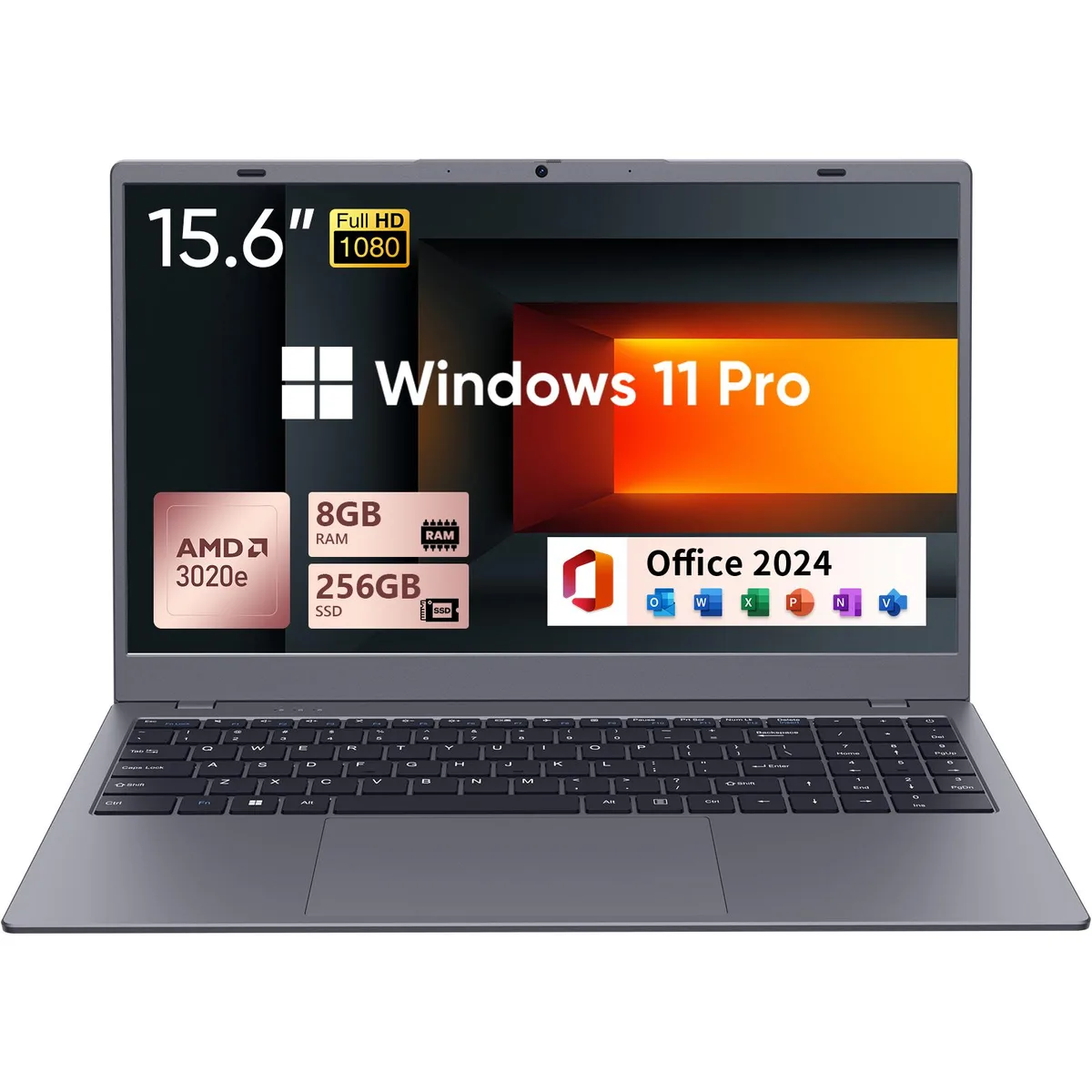 BiTECOOL BiTECOOL BTC518 laptop AMD 3020e 8GB DDR4 256GB SSD 15.6 FHD IPS — product photo