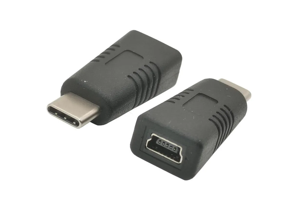 BUCIER BUCIER USB C Adapter Type C Male to Mini USB Female Adaptor — product photo