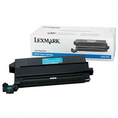 Lexmark Lexmark 12N0768 Cyan Toner Cartridge 14000 Pages — product photo