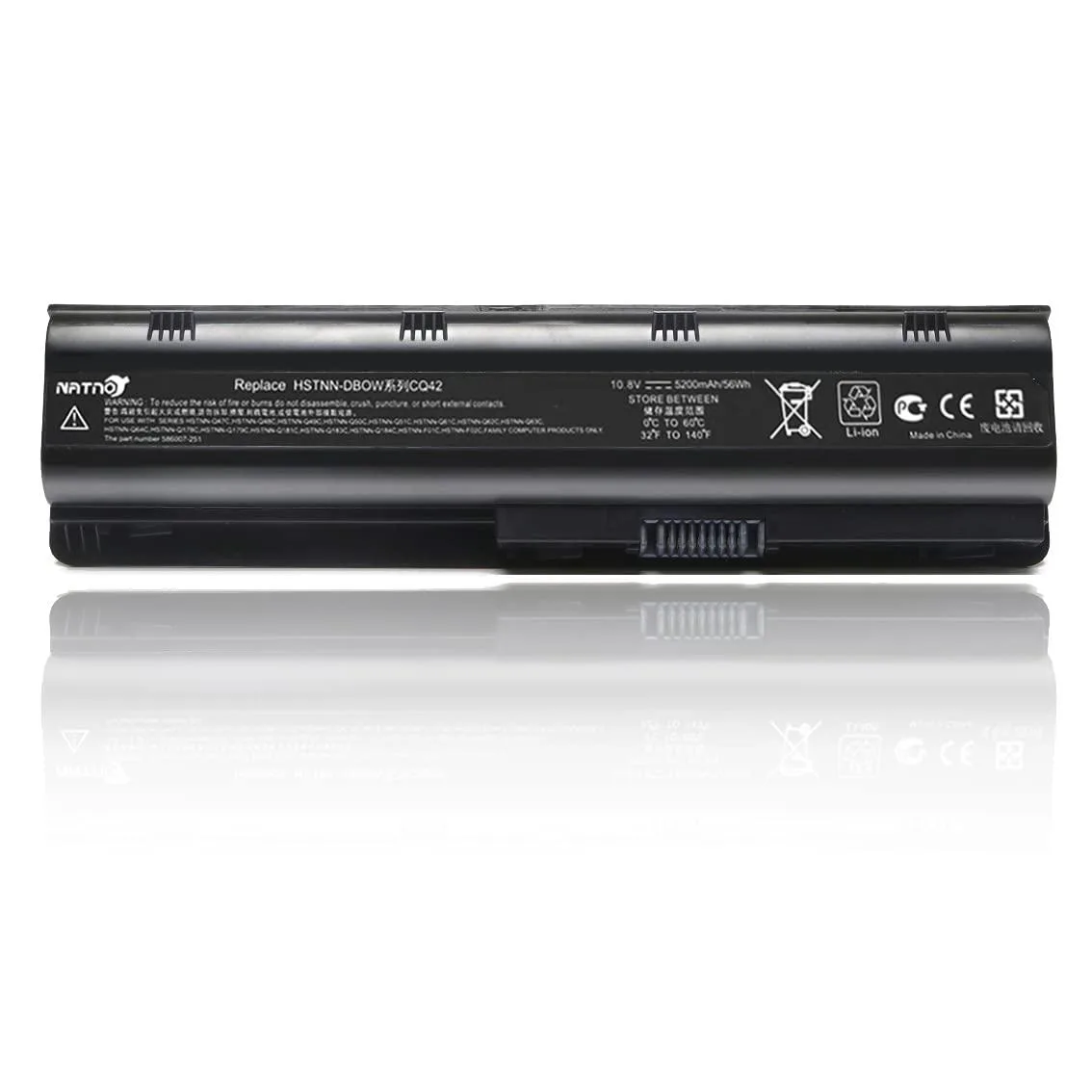 2-Power CQ42 10.8V 5200mAh 6Cell laptop battery — product photo