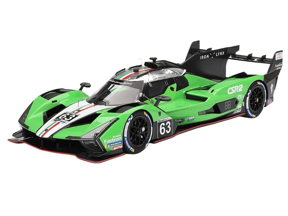 Top Speed Top Speed Lamborghini SC63 #63 Iron Lynx IMSA 12 Hours Sebring 2024 1/18 Resin Model Car — product photo