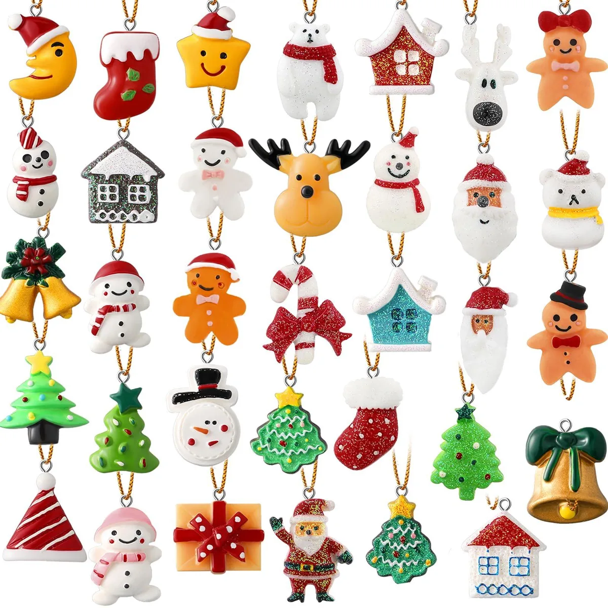 Hicarer Hicarer-ornaments-3 decoration 100 pieces resin blue 50 styles — product photo