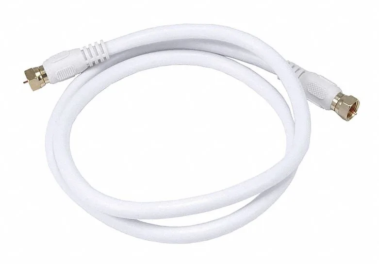 Monoprice Inc. Monoprice Inc. 4057 coaxial rf cable 3.00 ft RG6 18AWG 75 Ohm quad shield white — product photo