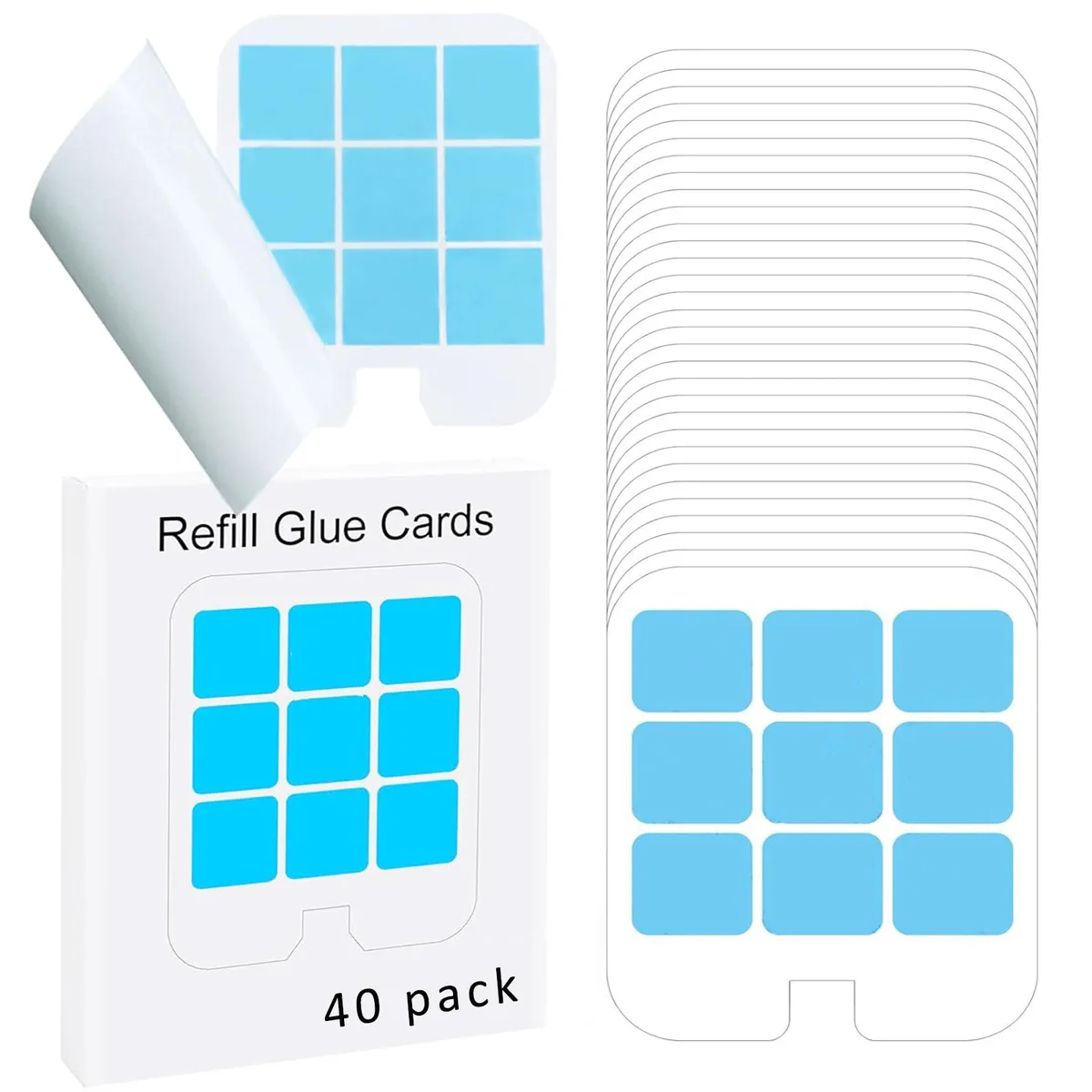  Tysonir Refill-40pack 40 Pack Glue Cards White 7 in x 0.59 in x 6 in — product photo