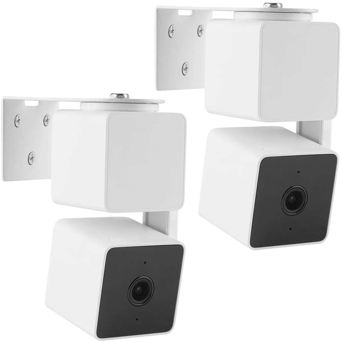  UYODM 2-Pack Adhesive Metal Wall Mount Bracket for Wyze Cam Pan V3/V4/V2 surveillance accessory — product photo