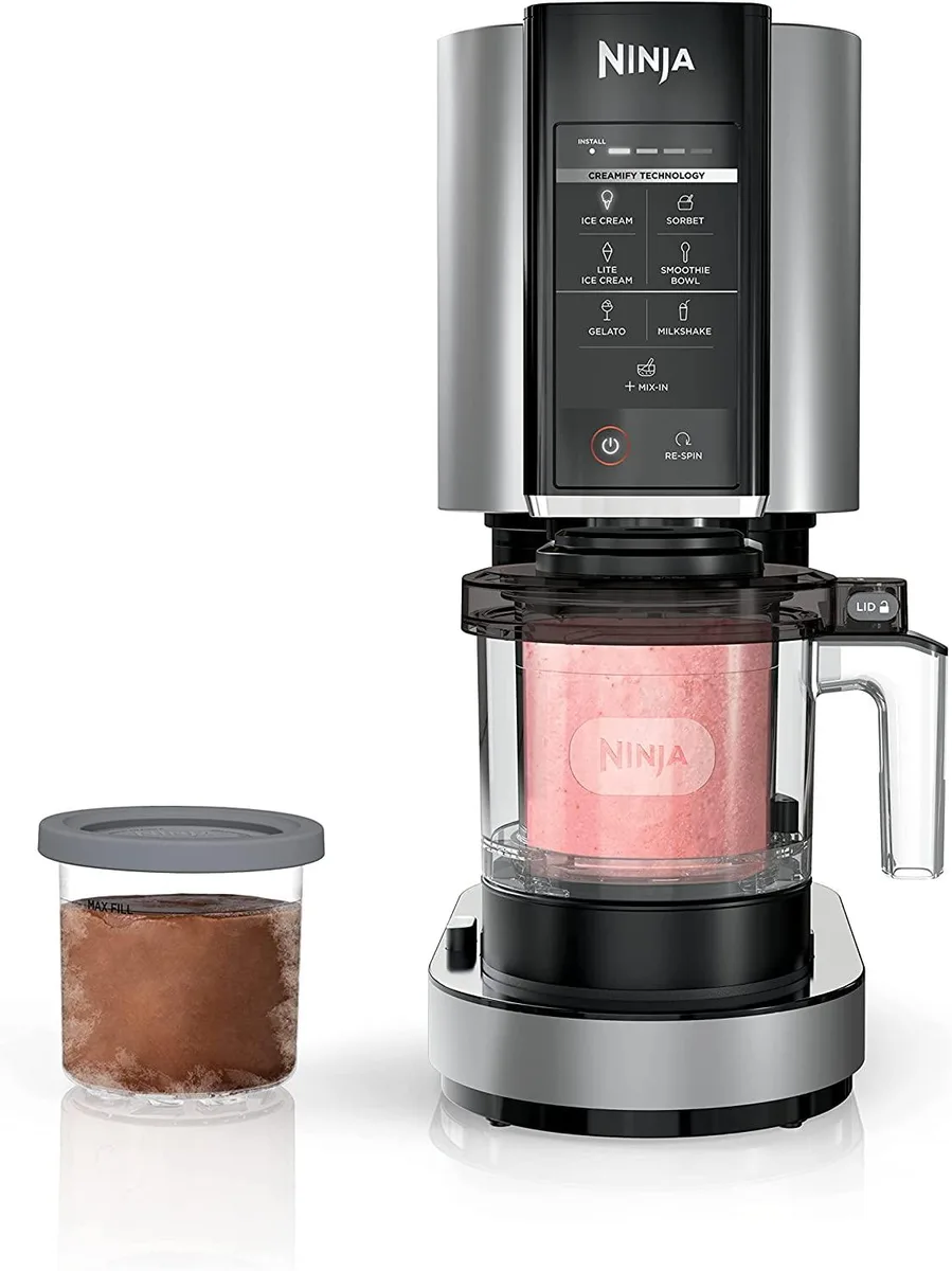 Ninja Ninja CREAMi Ice Cream Maker Silver 2 × 16 oz 800 W 120 V — product photo