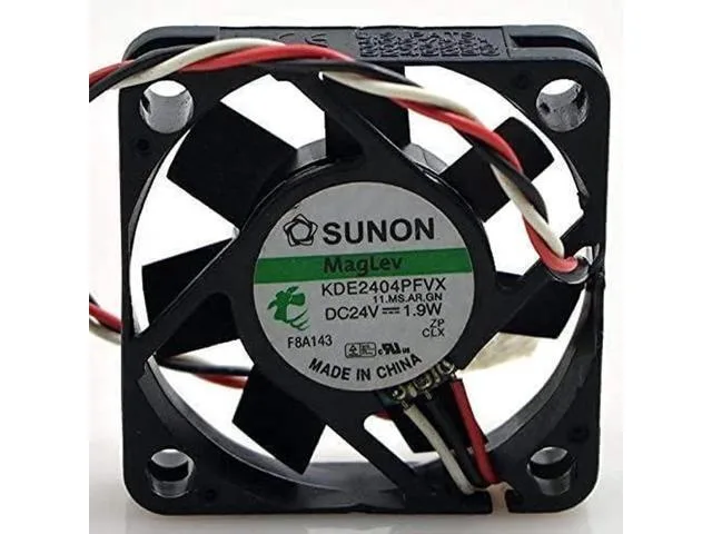 TSUJ TSUJ KDE2404PFVX 24V 1.9W 4010 3-pin Silent Inverter Fan — product photo
