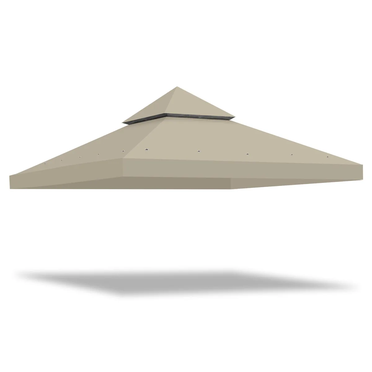 Yescom USA, Inc. Yescom USA, Inc. 10x10Ft 2-Tier Gazebo Canopy Replacement Gray — product photo