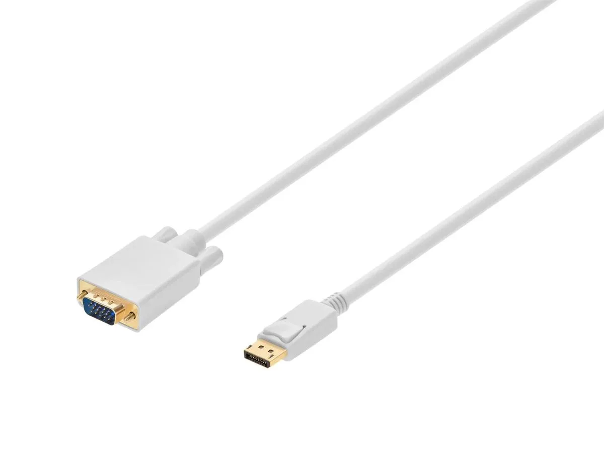 Monoprice Inc. Monoprice Inc. 106020 DisplayPort to VGA Cable White 10 ft 28AWG — product photo