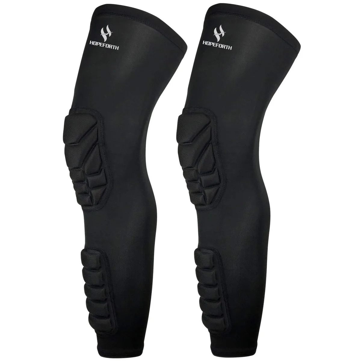 Hopeforth Knee Calf Padded Compression Leg Sleeve Shin Protective Support Small Black — product photo