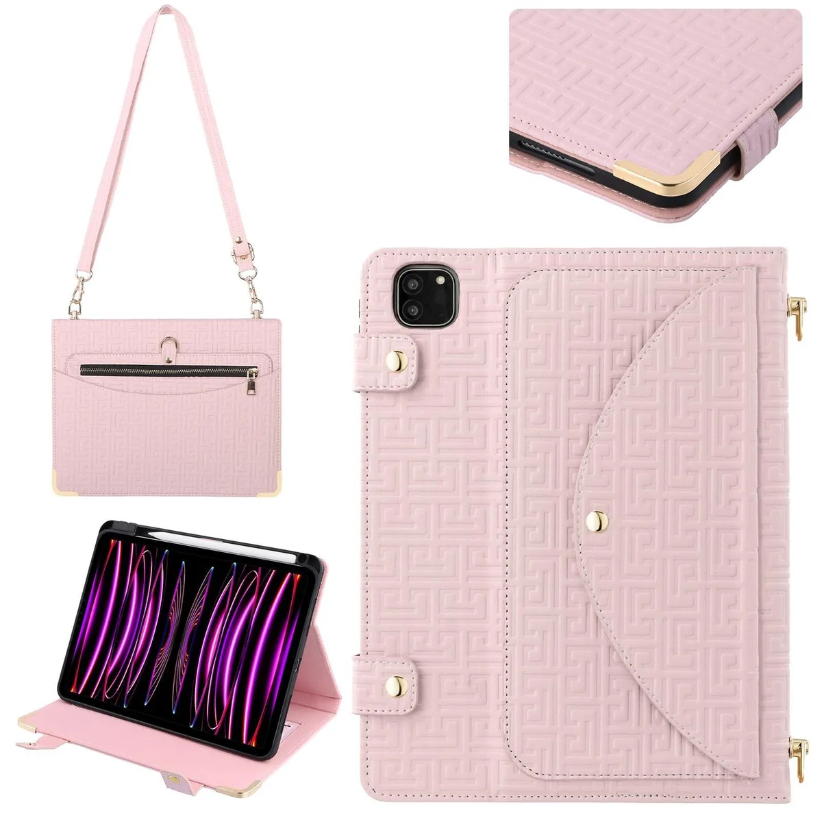 V2 Technologies V2 Technologies iPad 11 / 10.9 Handbag Case Baby Pink — product photo