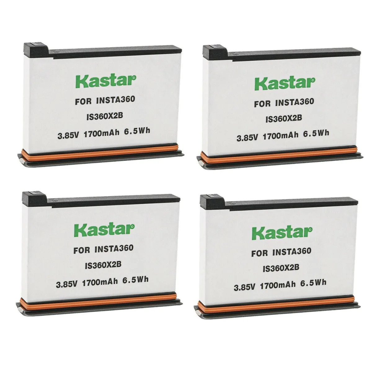 Kastar Kastar IS360X2B 4-Pack Li-Ion 1700mAh 3.85V 6.5Wh Camera Battery — product photo