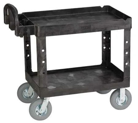 Rubbermaid Rubbermaid FG452010BLA yard tool cart 500 lb 2 shelves 36 25 37 18 — product photo