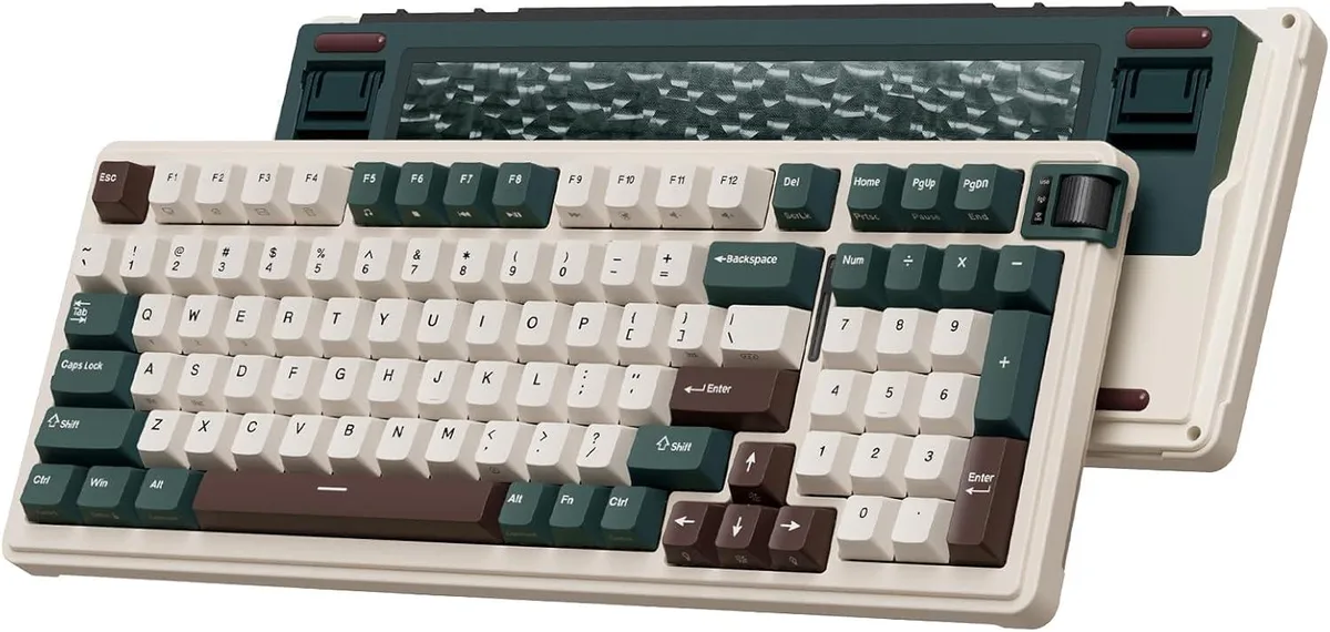 BFKK BFKK Wireless Mechanical Keyboard Green Gasket 18 RGB 40h 600h 6300mAh — product photo
