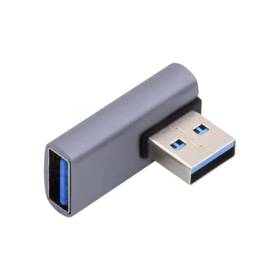 LORDWORLD LORDWORLD USB 3.0 Type A Male to Female Left Angled Adapter 10Gbps — product photo