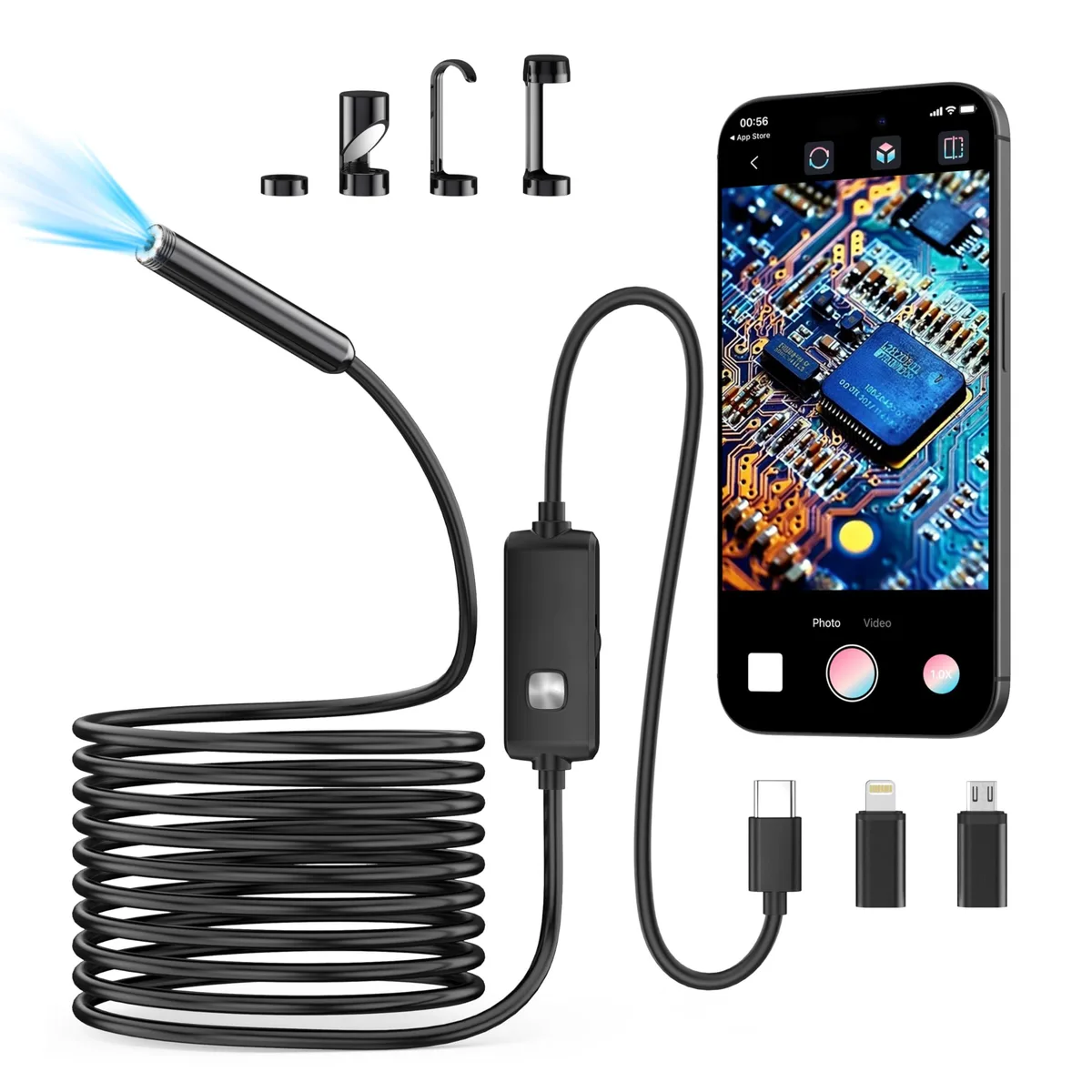 Ditomil 19303 1920x1440 16.4ft IP67 Video Capturing Device — product photo