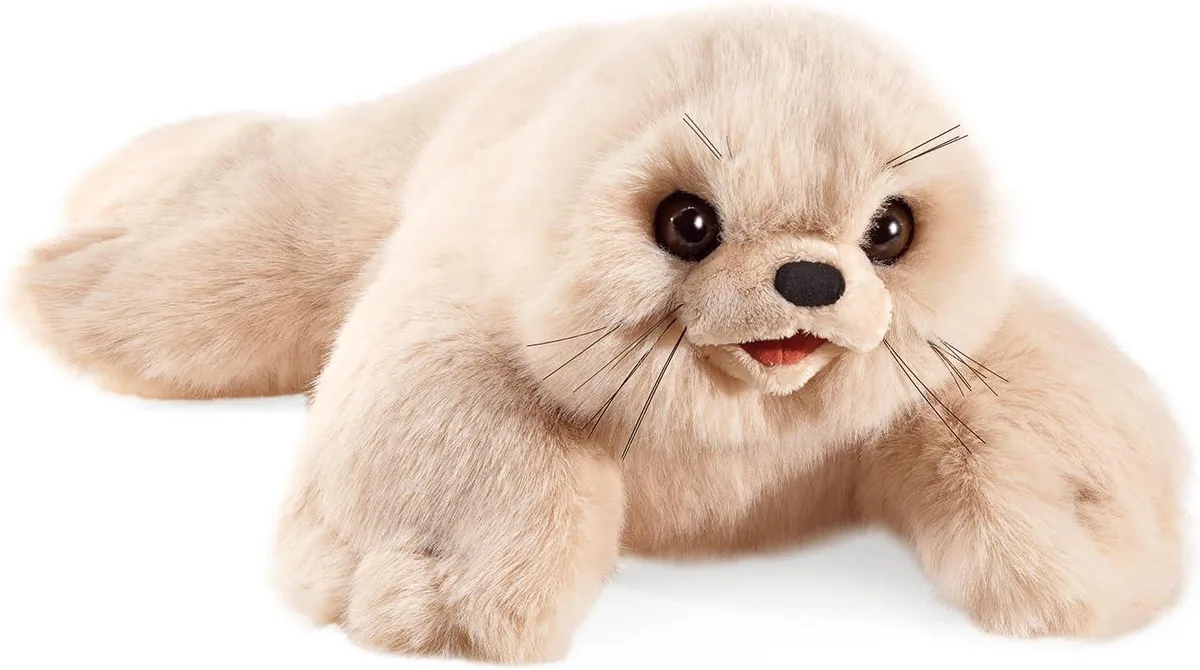 Folkmanis Puppets Folkmanis Puppets Harp Seal Pup Hand Puppet 19 x 12 inches — product photo
