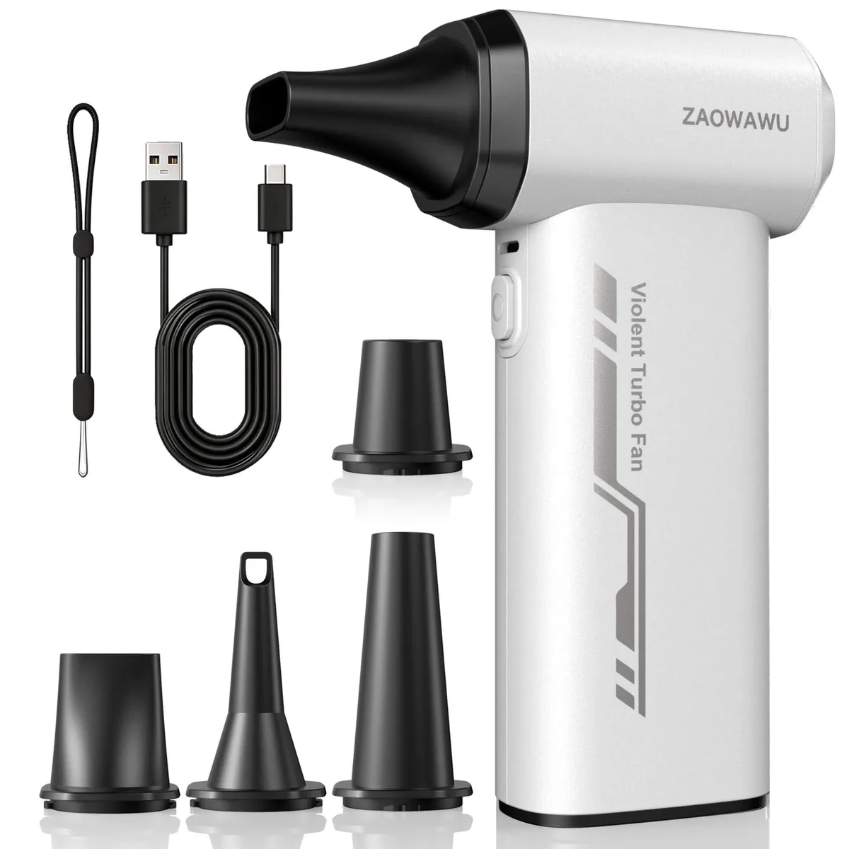 ZAOWAWU JX007 150000 RPM Rechargeable Blower 4 Nozzles — product photo