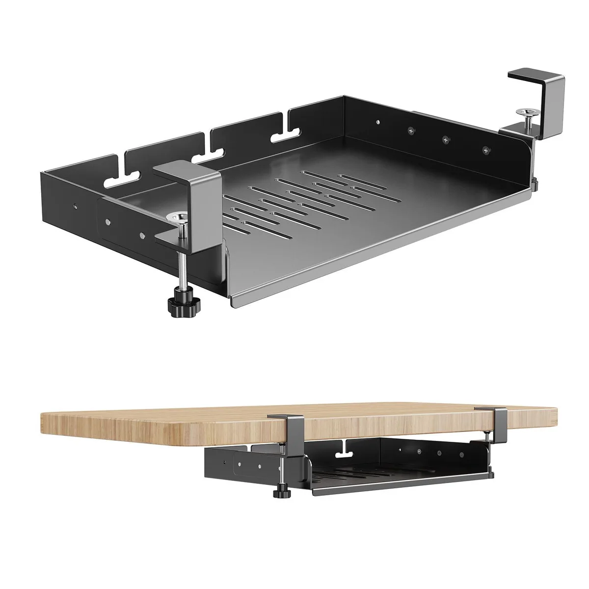 BYMECOST A-ZXSNJ-TP Under Desk Storage Shelf 17x10.1 in — product photo