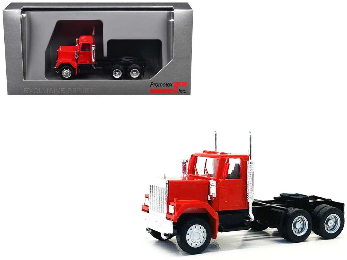 Promotex Promotex GMC Short Day Cab Red 1/87 HO Plastic Model Car — product photo