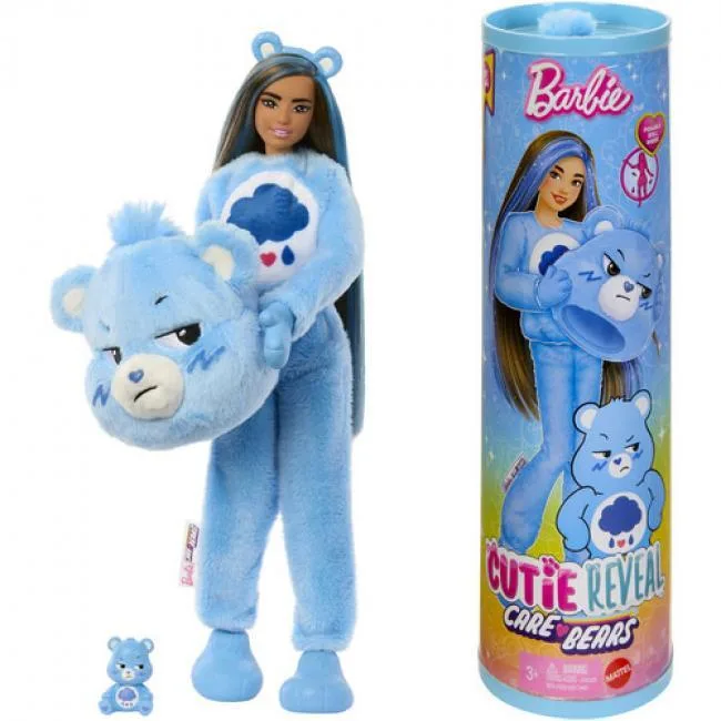 Barbie Barbie JCN96 Cutie Reveal Care Bears Grumpy Bear Doll 10 Surprises — product photo