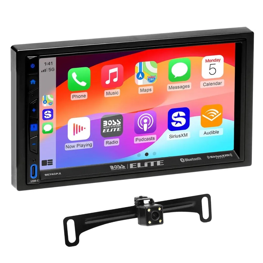 BOSS AUDIO SYSTEMS BOSS AUDIO SYSTEMS BE7ACP.XC 7" Double-DIN Receiver with Backup Camera — product photo