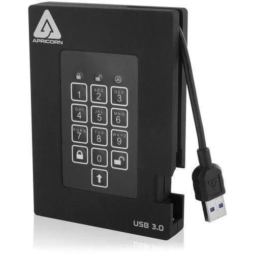 Apricorn Apricorn Aegis Padlock A25-3PL256-500F 500 GB external hard drive — product photo