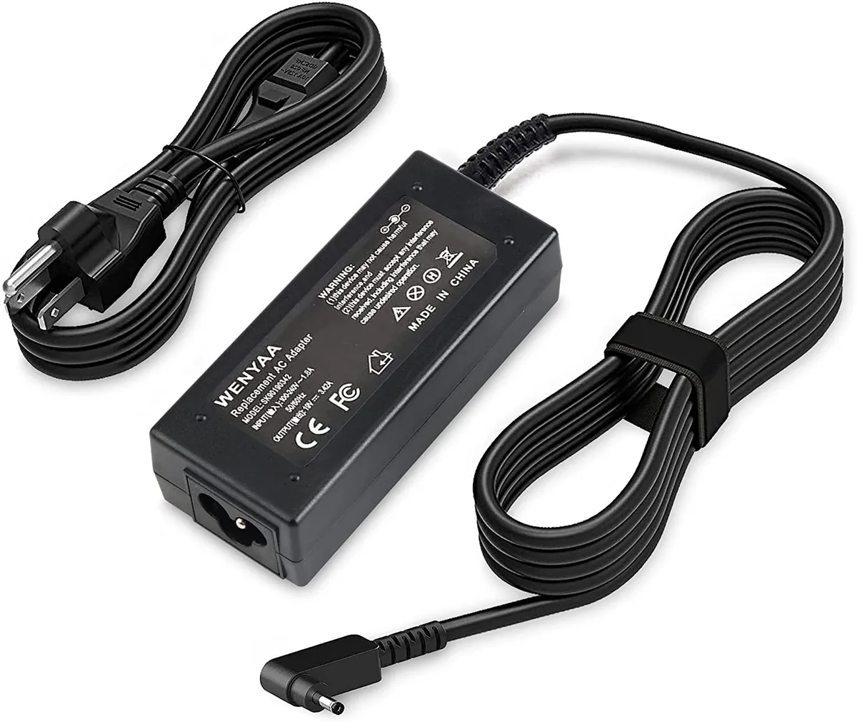 myVolts myVolts 65W 19V 3.42A AC Adapter 3.0 x 1.1mm US plug — product photo