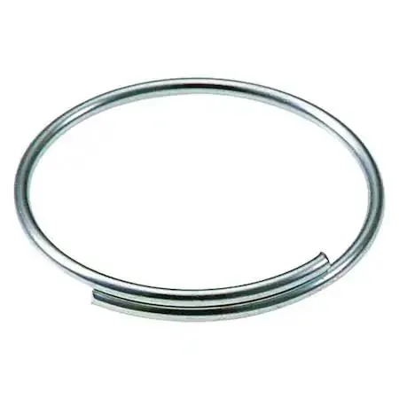 Silver steel split key rings, 1000 pieces in bulk packaging