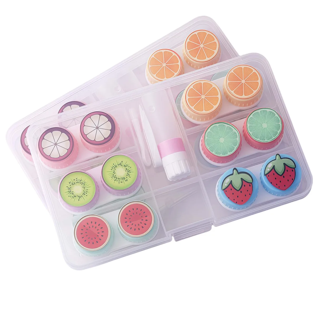  MAAYKOM 6-piece contact lens case set — product photo