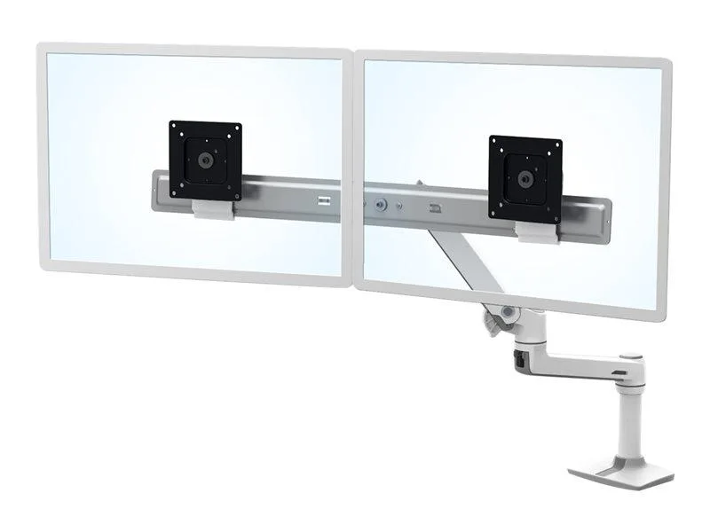 Ergotron Ergotron 45-489-216 LX Desk Dual Direct Arm monitor accessory for 2 LCD displays up to 32 inch white — product photo