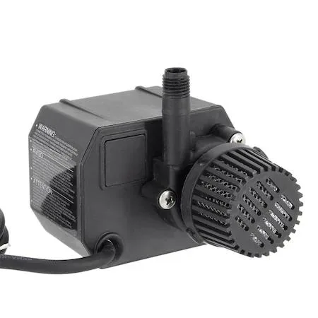 Black submersible pump with six foot cord and plug