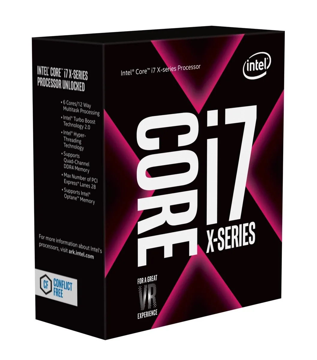 Intel Core i7-7800X processor in retail box