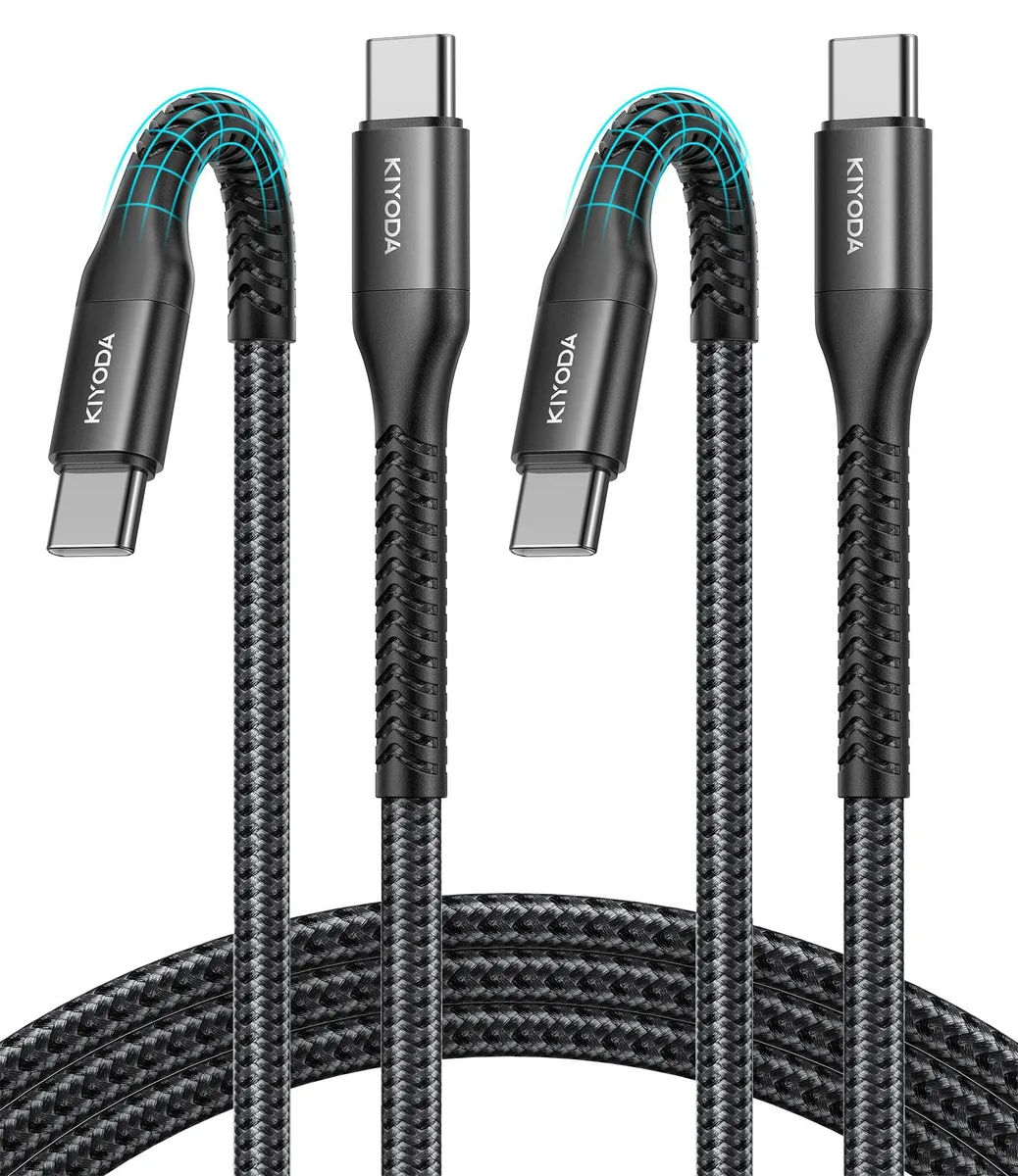 Kodak Nexus 5 USB-C to USB-C Cable 3 ft 60W Black 2-Pack — product photo