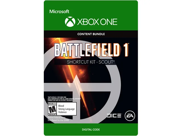 Electronic Arts Electronic Arts 7D4-00160 Battlefield 1 Shortcut Kit Scout Bundle Xbox One downloadable game — product photo
