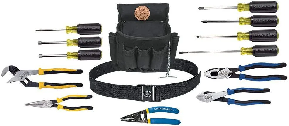 Klein Tools Klein Tools 14-Piece Journeyman Tool Set with Pouch and Belt — product photo