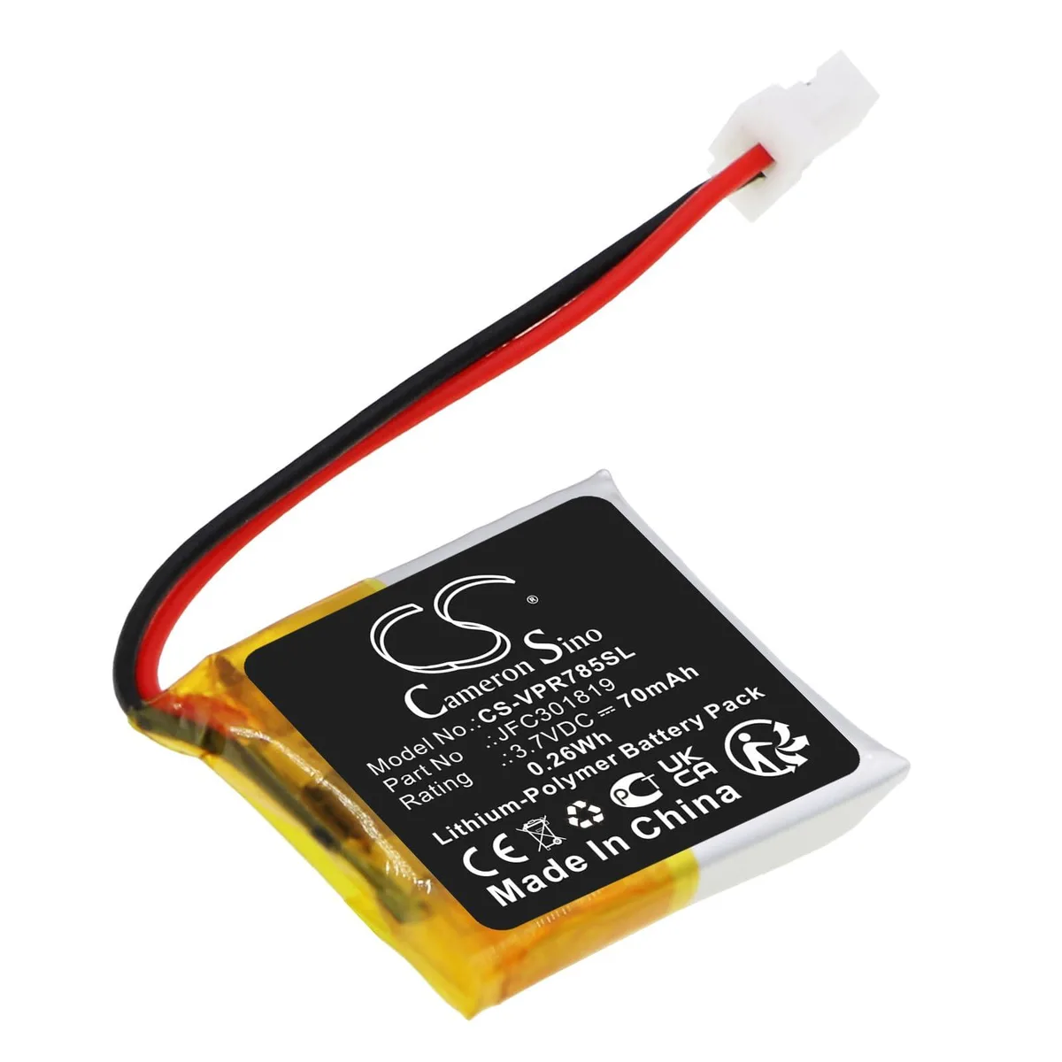  Cameron Sino Battery for Automate 7857A JFC301819 70mAh 0.26Wh — product photo