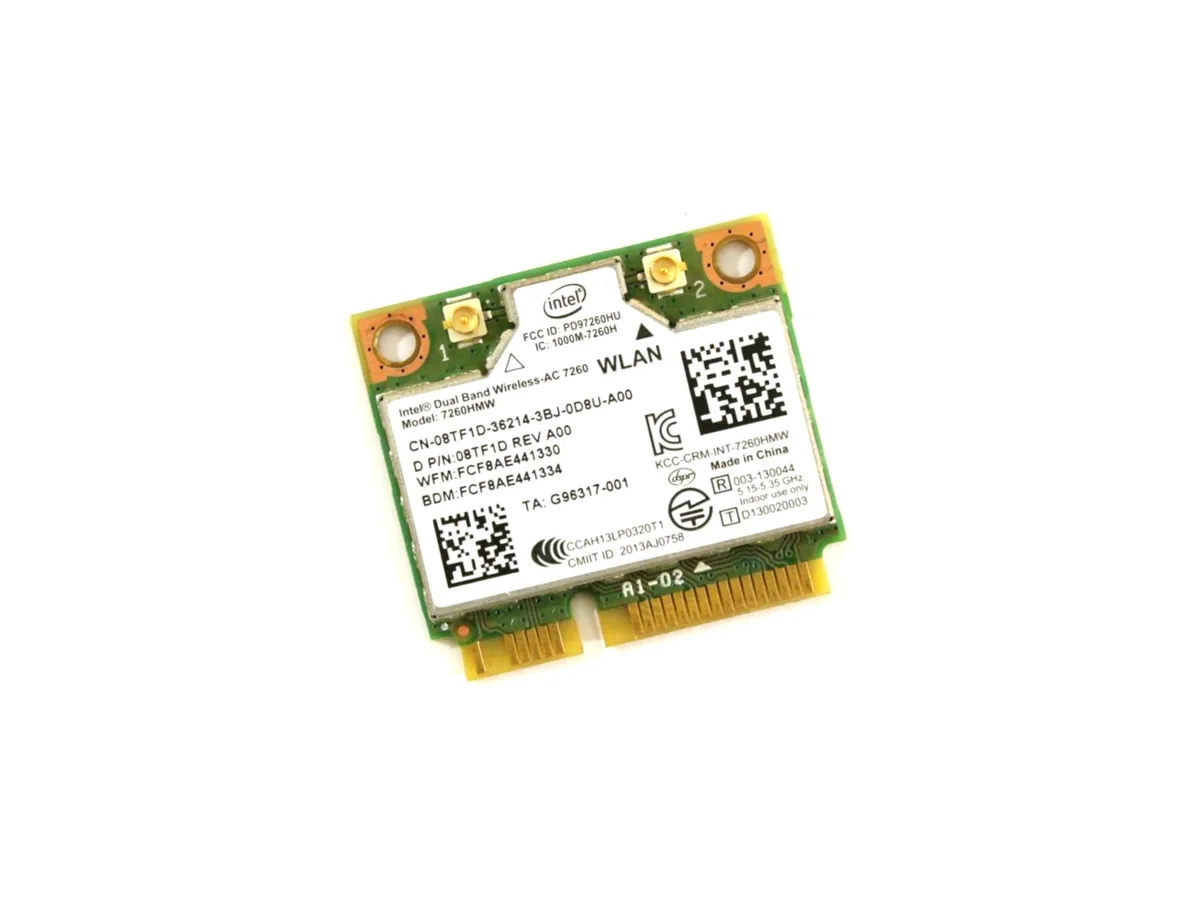 DELL DELL Intel Dual Band Wireless-AC 7260 Wi-Fi adapter Bluetooth 4.0 — product photo