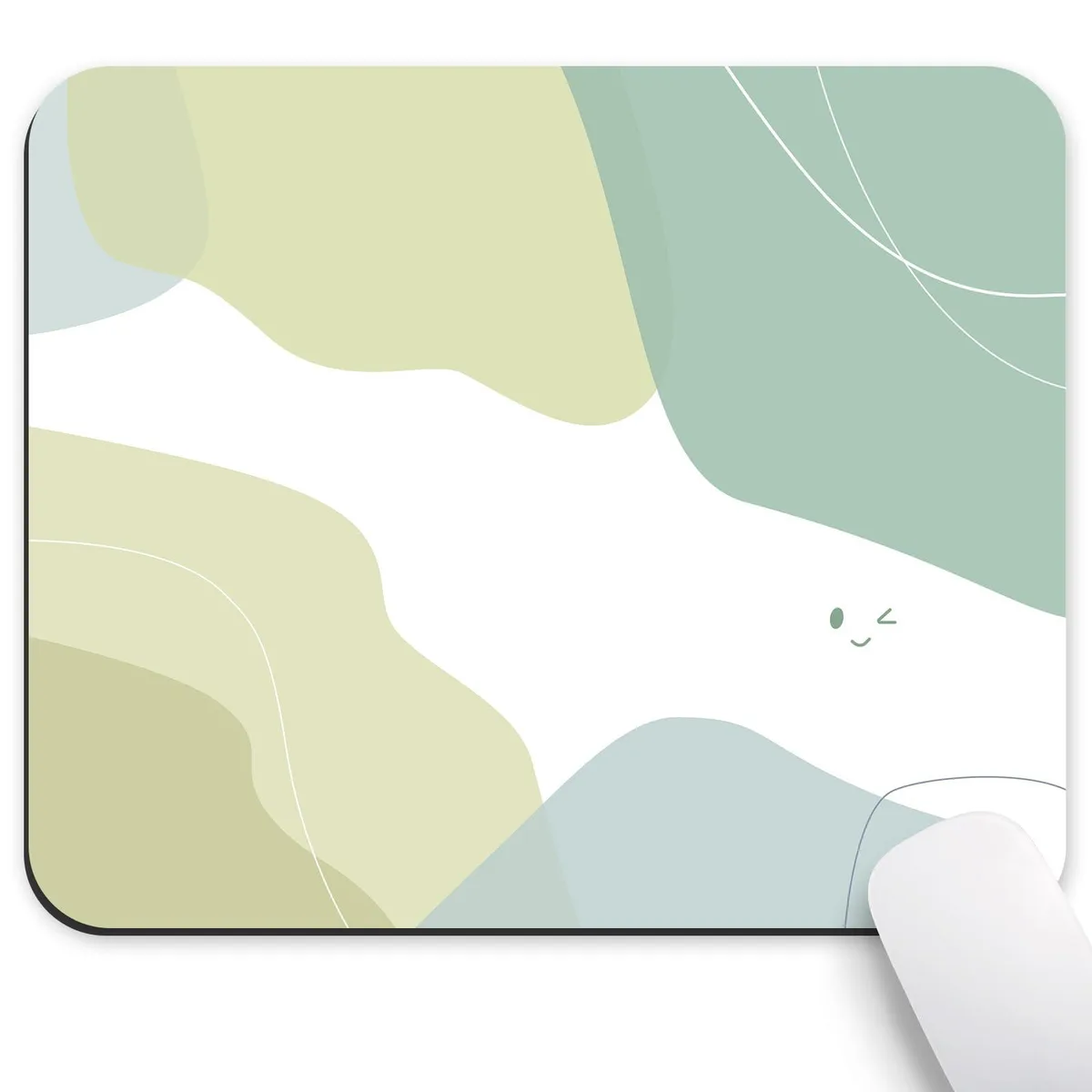 SedaSuave MRD3-A mouse pad, 9.5 by 7.9 inches, muted A302 colour, stitched edges