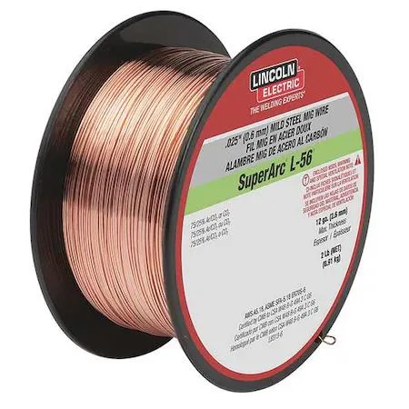 Blue Lincoln Electric spool of .030 MIG welding wire