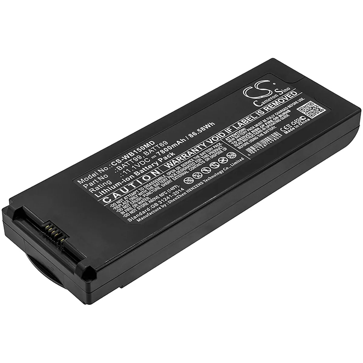 Cameron &amp; Co Cameron &amp; Co DS-CS-WB150MD Li-ion 7.8 Ah 11.1 V 7800 mAh 86.58 Wh Black video accessory — product photo