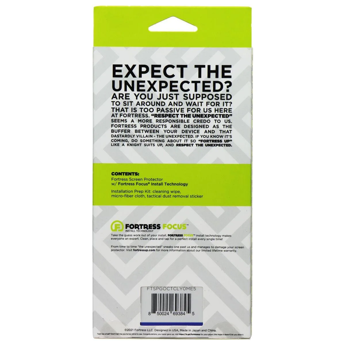 Fortress Press Fortress Press Tempered Glass Screen Protector for Motorola Edge 5G (2021) with Install Tool — product photo