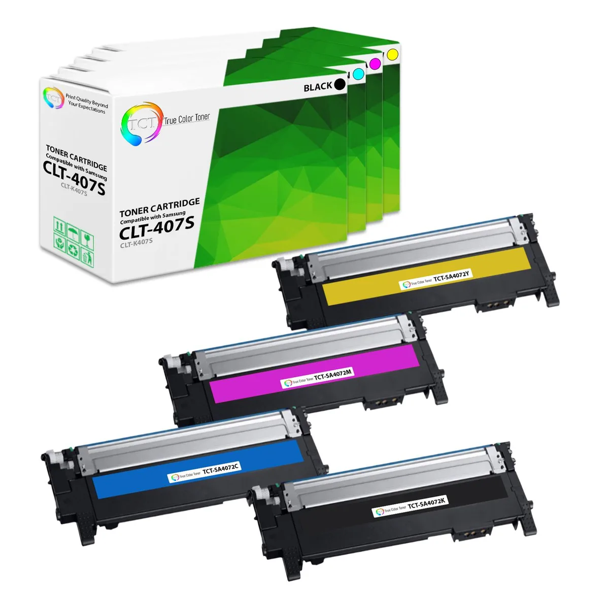 True Color Toner True Color Toner CLT-407S 4-pack toner cartridge — product photo