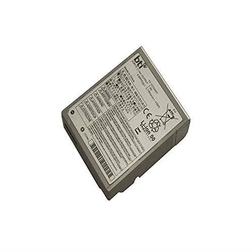 Rectangular black lithium-ion laptop battery with label showing 6300 mAh 7.4 V
