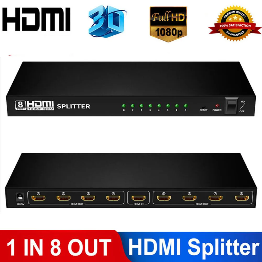 ESTONE ESTONE HW-HD1080P 1×8 HDMI Splitter 1080p 3D — product photo