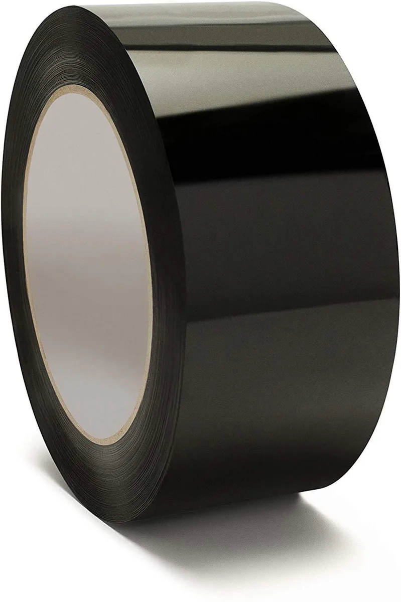 Black Carton Sealing Tape 2 in x 110 yd 2.0 mil — product photo