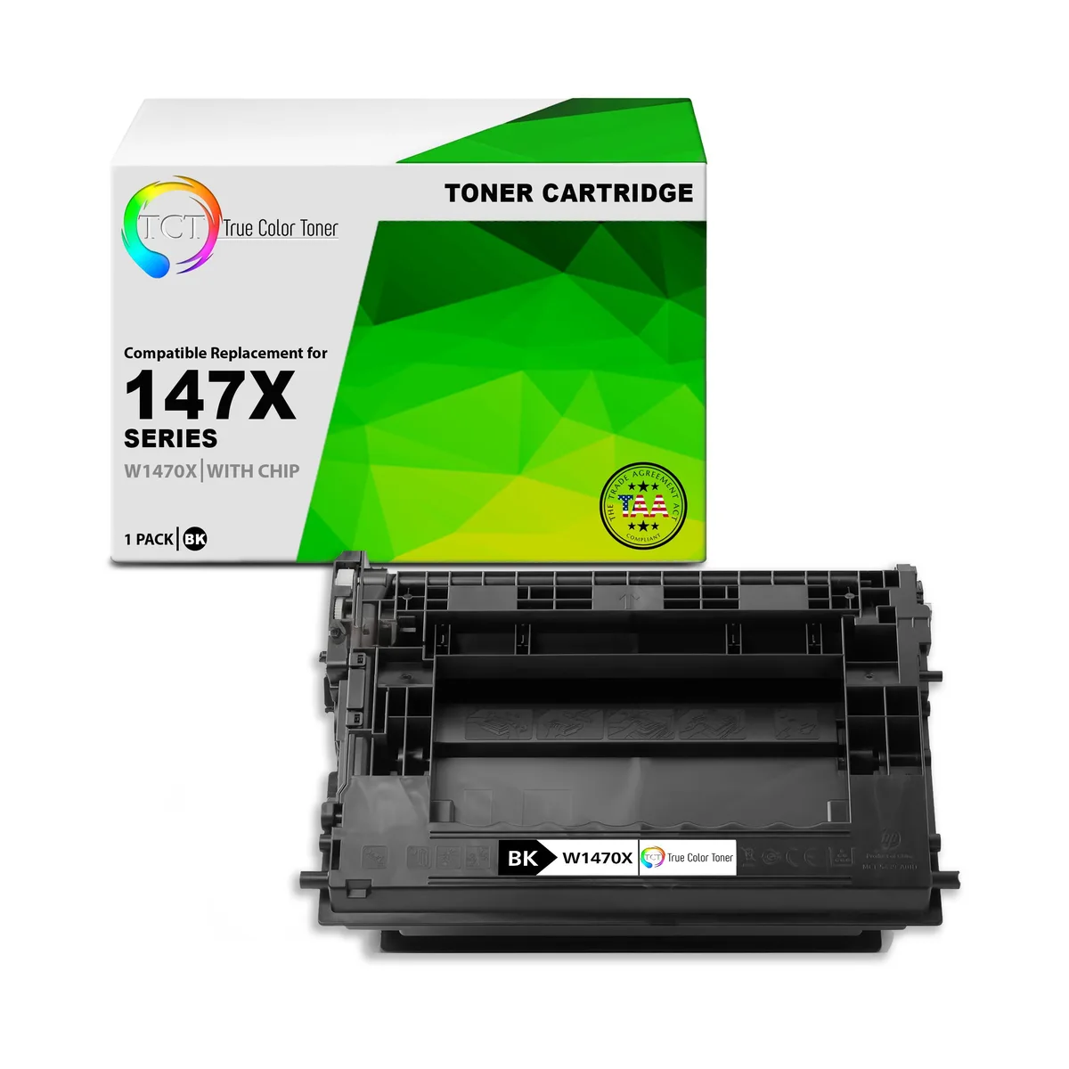 True Color Toner True Color Toner 147X W1470X Black High Yield toner cartridge — product photo