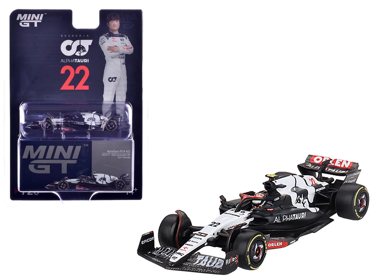Mini GT Mini GT AlphaTauri AT04 #22 Yuki Tsunoda Australian GP 2023 Limited Edition 1/64 Diecast Car — product photo
