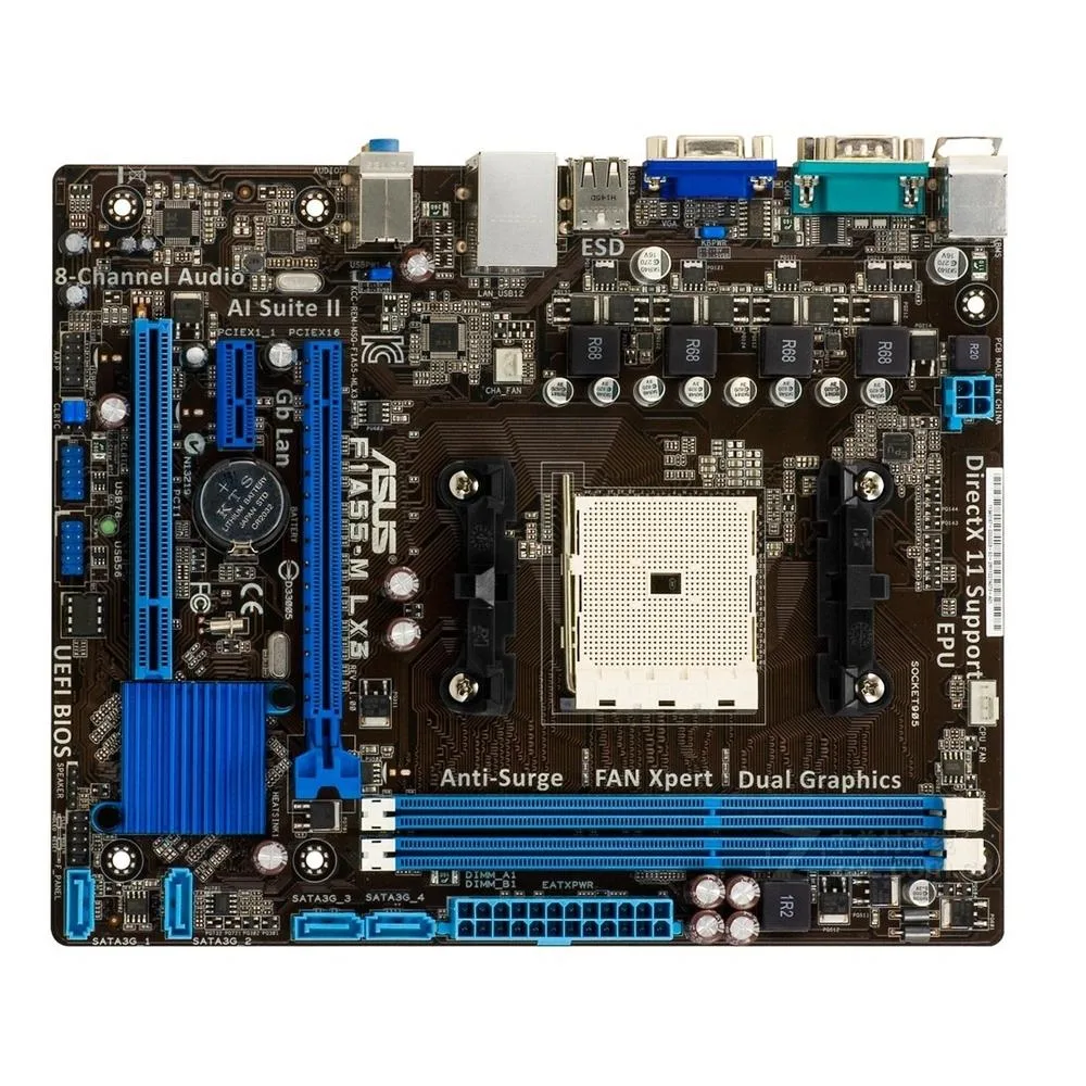 ASUS ASUS F1A55-M LX3 AMD A55 motherboard Socket FM1 DDR3 32GB Micro ATX — product photo
